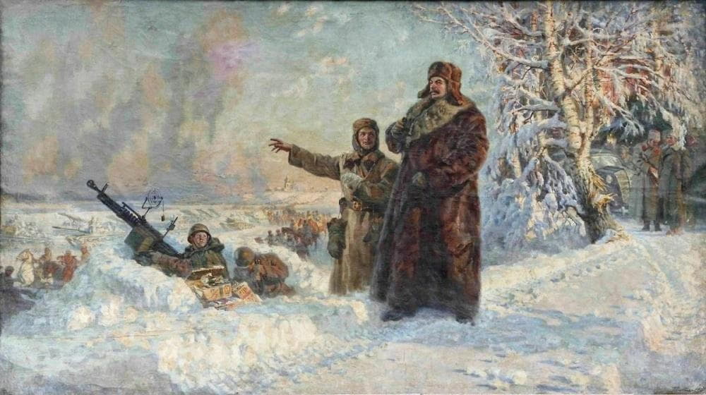 Соколов-Скаля Павел Петрович (1899-1961) «И.В. Сталин на оборонительных рубежах под Москвой»