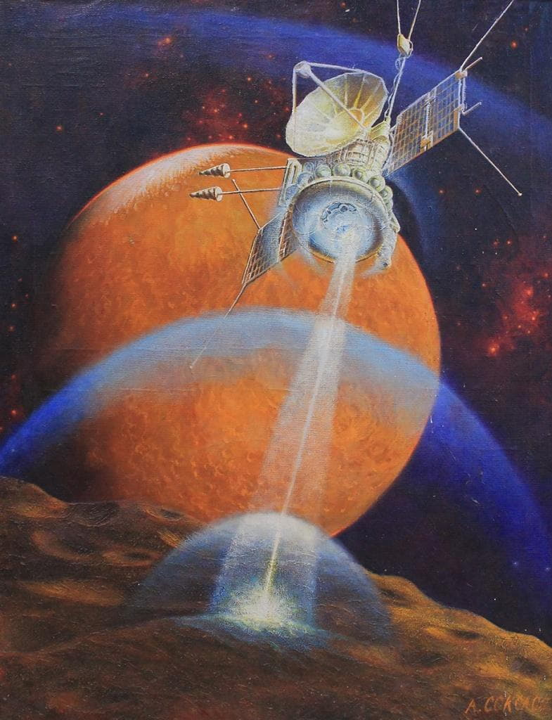 Картины Алексея Леонова о Марсе