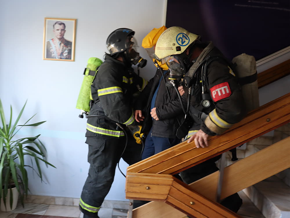 Пожарные учения Пожарные учения