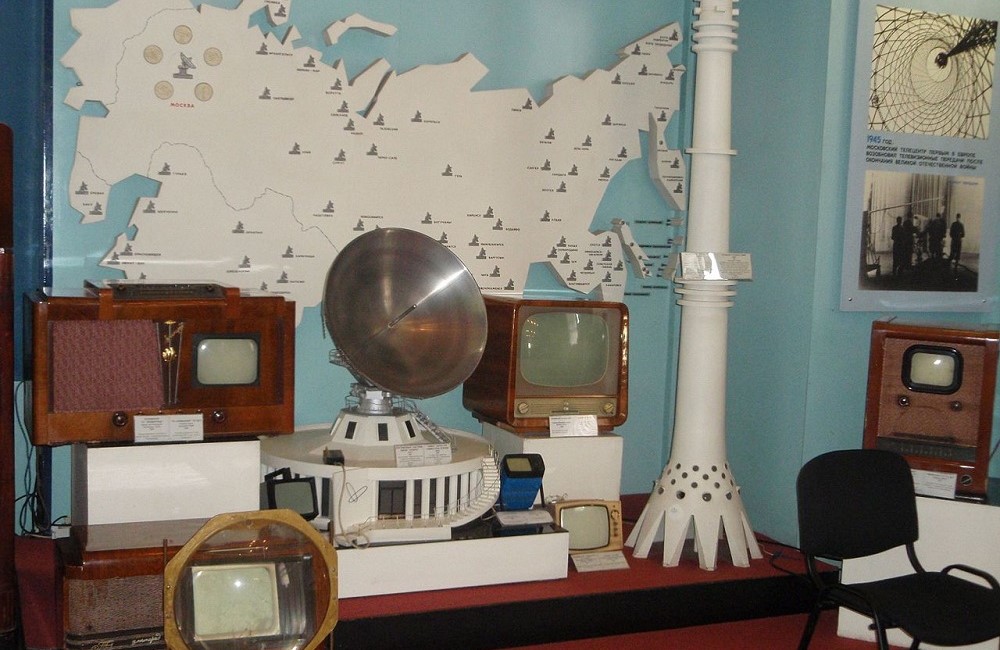 Фрагмент экспозиции, посвященной развитию телевиденияв Политехническом музее..jpg