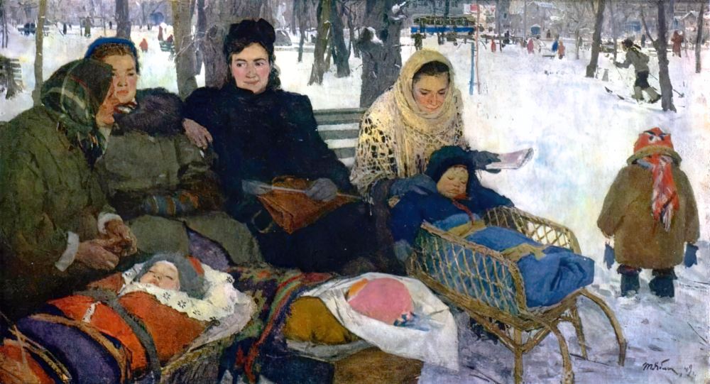 Т.Н. Яблонская «В парке». 1949 г. Холст, масло (Харьковский художественный музей) Т.Н. Яблонская «В парке». 1949 г. Холст, масло (Харьковский художественный музей)