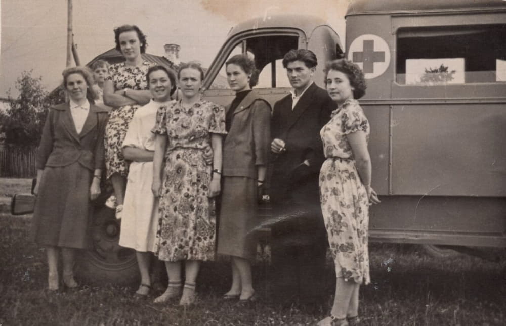 Медицинские работники Гжатской районной больницы. г. Гжатск. 1957г. 