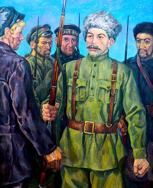 Пархунов Б.В. Портрет Ф.Ф. Солнцева. 1982 год. Холст масло