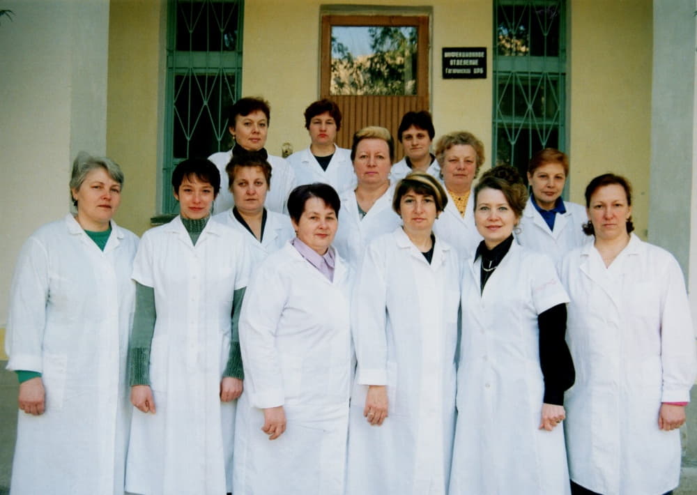 Медицинские работники инфекционного отделения Гагаринской ЦРБ. 2006г. 