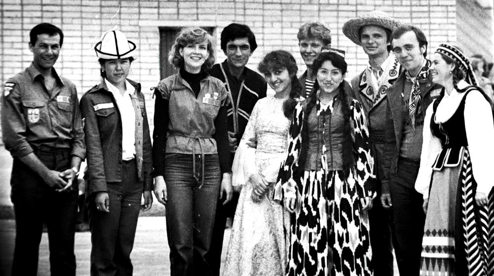 Бойцы студенческих строительных отрядов г. Гагарин 1974 г.