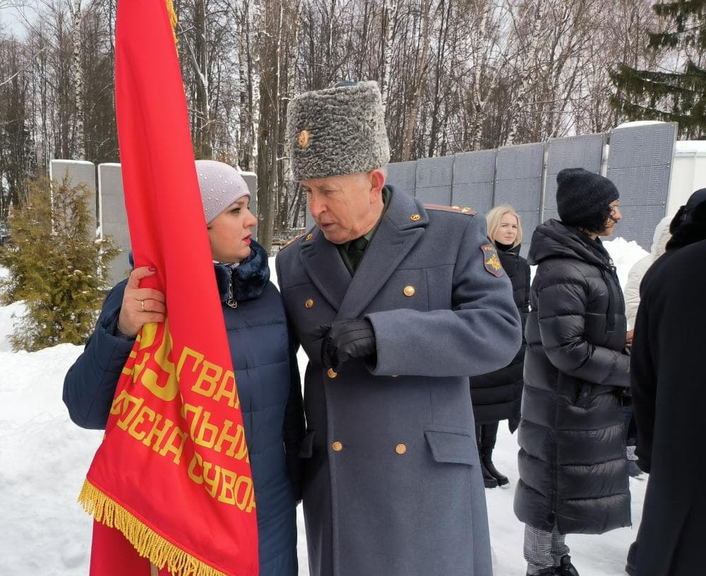 Знамя дивизии, 80 лет назад освободившей Гжатск от фашистского рабства, передано в наш Музей IMG_20230306_113352.jpg