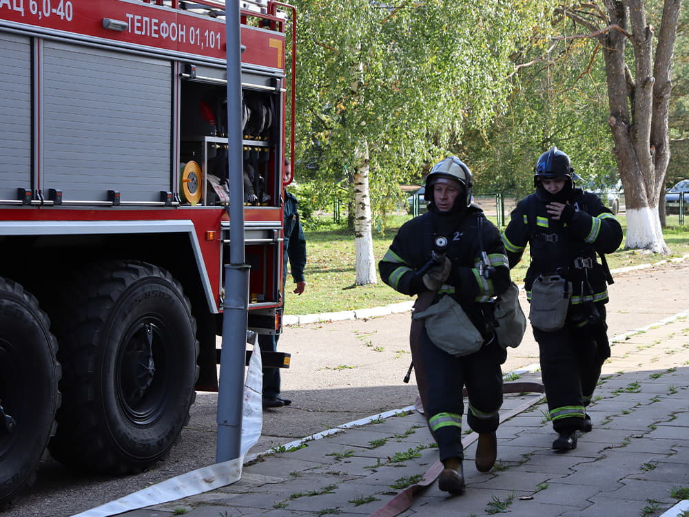 Пожарные учения Пожарные учения